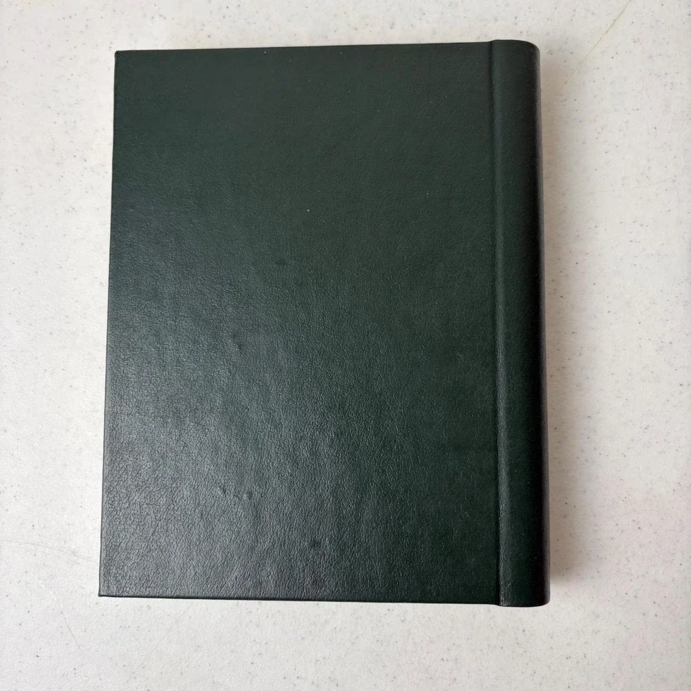 Brooks Brothers Telephone Directory Address Book Vintage Green Gold Gift Box